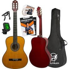 Esranın Dünyası Turuncu Klasik Gitar Seti 4/4, Sap Ayarlı Tasarımla
