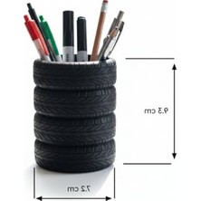 Esranın Dünyası Lastik Şeklinde Kalem Tutucu, Pratik Masa Üstü Organizer