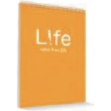Çınar Defter Çınar Plastik Kapak Spiralli A5 Life 100 Yaprak Kareli Mukavva Arka Kapak Bloknot