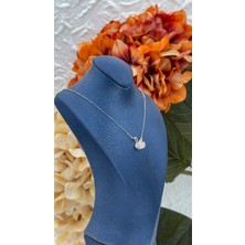 Livora Jewelry 925 Ayar Gümüş Doğal Taşlı Zarif Kuğu Kadın Kolye