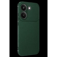 Marsilyan™- Xiaomi Poco X8 Pro Auto Focus Karbon Kapak - Koyu Yeşil