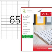 Taneks Tanex  Laser Etiket Tw Tanex 2165 38,1X21,2 mm 100 Ad