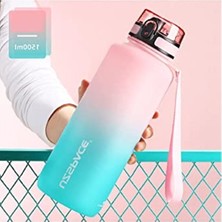 Esranın Dünyası 1500 ml Kapasiteli Motivasyon Matarası, Çift Renkli Tasarım