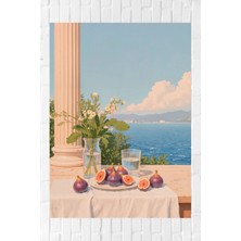 Sinek Kupası Tasarım Yaz Temalı A4 Boyutunda Poster Baskı Çerçevesiz Kalın Karton Kağıt Sıfıra Sıfır Baskı Kenarında Beyazlık Yoktur Tamamen Kağıdı Kaplar