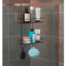 Statika Home Askılı Banyo Rafı UZUN , Duş Şampuanlık , Duşakabin Havlu Askısı , Duvar Düzenleyici Organizer