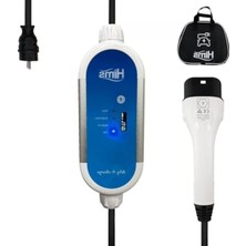 Esranın Dünyası Hims 3.7kw Taşınabilir Elektrikli Araç Şarj Istasyonu | Type 2 Elektrikli Araç Şarj Cihazı | Ev Tipi Priz (Schuko) | 16A Tüm Araçlarla Uyumlu | Pratik Elektrikli Araç Şarjı
