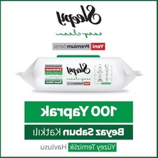 Esranın Dünyası Beyaz Yüzey Temizlik Havlusu Mendili, 100 Yaprak, Sabun Katkılı