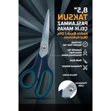 Esranın Dünyası Keskin Bıçaklı Paslanmaz Çelik Makas, Çok Amaçlı, Ergonomik Tasarım, 8,5"