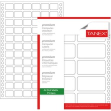 Taneks Tanex Bilgisayar Etiket 17X25 mm 8700 Adet Etiket