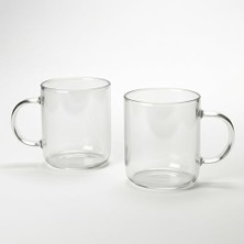 HBMB Store 2 Adet Borosilikat Cam Kupa - 380 ml Isıya Dayanıklı - El Yakmayan ve Terleme Yapmayan Yüzen Bardak (Kurşunsuz/ekolojik)