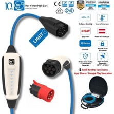 NRGkick Basic Plus Set 32A Light 22KW 10 Metre Ac Mobil Elektrikli Araç Şarj Kablosu Monofaze & Trifaze Uyumlu (Wallbox)