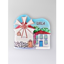 Mundy Urla Polyester Kabartmalı Magnet 6 x 6,5 cm Dekoratif Hediyelik Buzdolabı Süsü (KOD:1462)