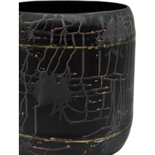 Esranın Dünyası Estetik Metal Saksı - 27X27 cm