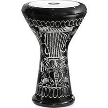 Esranın Dünyası Siyah 44,5 cm El Gravürü Darbuka, Estetik ve Kaliteli Ses