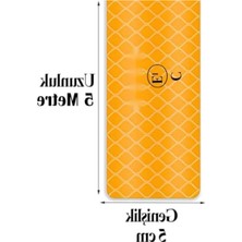 Esranın Dünyası 5 Metre Uzunluğunda Sarı Reflektif Ikaz Bantı