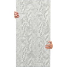 Esranın Dünyası Tink 3D Kendinden Yapışkanlı Duvar Kağıdı Yeni Nesil Akustik Keçe Panel Desenli 52X98 cm (Beyaz, 2 Adet 1 M²)