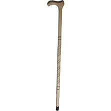 Empressco Kıvrımlı Ahşap Baston 90CM, Şık ve Dayanıklı Destek Aracı