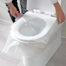 HBMB Store Klozet Kapak Örtüsü Dispenseri, Tek Kullanımlık Hijyenik - 50 Adet, Seyahat, Otel, Avm, Okul,