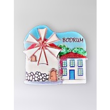 Mundy Bodrum Polyester Kabartmalı Magnet 6 x 6,5 cm Dekoratif Hediyelik Buzdolabı Süsü (KOD:1463)