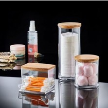 Esranın Dünyası Şık Ahşap Görünümlü 3'lü Organizer Set - Mutfak ve Banyo Düzenleyici