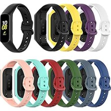 HBMB Store Galaxy Fit2 Ile Uyumlu Bileklik Kayışı Termoplastik Kordon Cordfit Siyah