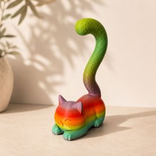 Wowolab Kedi Figürlü Kulaklık ve Takı Standı Yük. 25 cm