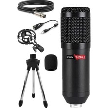 Esranın Dünyası Kondansatör Stüdyo Mikrofonu - Mini Tripod ve Ses Kartı ile