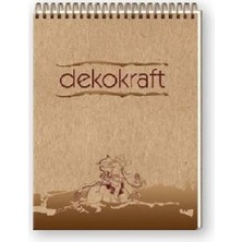 Keskin Color Bloknot Dekokraft A6 Spiralli  80 Yaprak Kareli