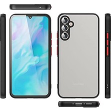 HBMB Store Ehr.  Galaxy A15 Uyumlu Kamera Korumalı Arkası Mat Lüx Silikon Kılıf (Siyah,  Galaxy A15)