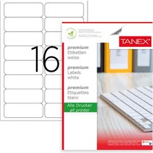 Taneks Tanex Laser Etiket TW-2016 99,1X34 mm 100 Adet