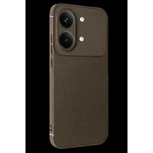 Marsilyan™- Xiaomi Poco X8 Pro Max Auto Focus Karbon Kapak - Kahverengi