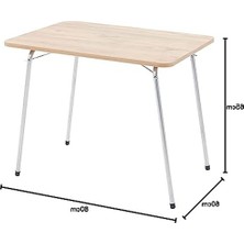 Esranın Dünyası 60X80 cm Ölçülerinde Katlanabilir Masa, Piknik ve Bahçe Kullanımı Için
