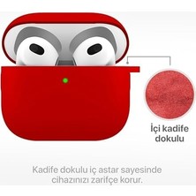 HBMB Store Airpods 3 Lansman Silikon Kılıf (Kırmızı)
