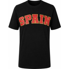 Trender Spaın Baskılı Siyah Erkek T-Shirt 26YSÖ8000005