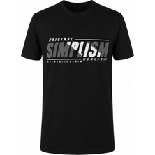 Trender Simplism Baskı Süpreme Siyah Erkek T-Shirt 226-15