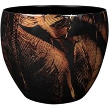 Esranın Dünyası El Yapımı Metal Saksı - 21X16 cm