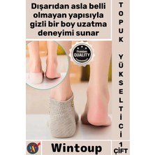 Wintoup #tabanlık Boy Uzatıcı Ortopedik Ayakkabı Tabanlık Jel Konforlu Gizli Rahat Silikon Topuk Yükseltici