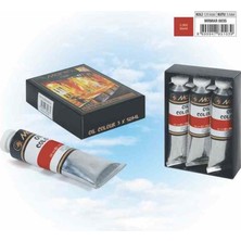 Dönmezler Kırtasiye Maries Scarlet 50 ml E1384-3 Yağlı Boya 3'lü Paket