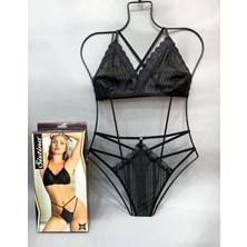 Sistina Siyah Bralet Sütyen Takım - B863