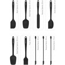 HBMB Store VLT1170 Drongo 9'lu Spatula Set Siyah