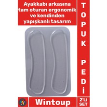 Wintoup #topukpedi Ayakkabı Arkası Jel Ortopedik Konforlu Koruyucu 2’li Silikon Topuk Vurma Engelleyici Ped