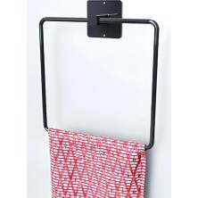 HBMB Store Metal Kare Havluluk, Banyo Havluluk,paslanmaz Yapışkanlı Askı Standı, Banyo Askısı, Mutfak Askısı, Havlu Tutucu, 16 * 16 cm