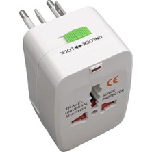 HBMB Store Evrensel Priz Çevirici Seyahat Tipi Universal Adaptör – Ingiliz, Amerikan ve Avustralya Fiş Uyumlu, +150 Ülke Için Priz Çevirici (Voltaj Dönüştürmez)