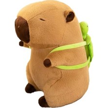 Esranın Dünyası Peluş Capybara Hayvan ve Çocuklar Için Çantası ile Hediye