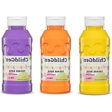 Esranın Dünyası Süper Yıkanabilir Parmak Boya Seti, 350 ml x 3 Renk ile Yaratıcı Oyun