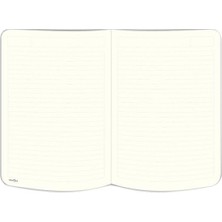 Esranın Dünyası Lastikli Zebra Desenli Çizgili Kumaş Defter
