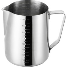 HBMB Store 304 Çelik 900 ml Kahve Süt Köpürtme Potu Sütlük Pitcher CIN504