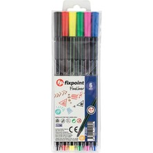 Kısmet Hırdavat Fixpoint Fineliner 6’lı Set P-0230