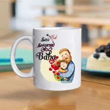 Doğum Günü Canım Babam Kupa Bardak + Ahşap Çakmak Hediyeli