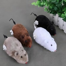 Esranın Dünyası Tüylü Peluş Hareketli Fare, Kedi Eğitimi Için Eğlenceli Oyuncak